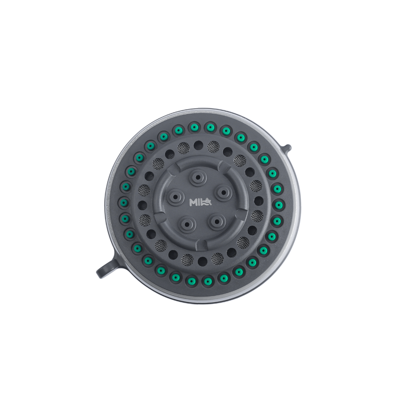 MILA Bijou Shower Head - MSXX0101CM, Shower head surface, Multi function, Chrome Rain Shower Head, 5 Function Shower: Rain/Massage/Bubble/Mix